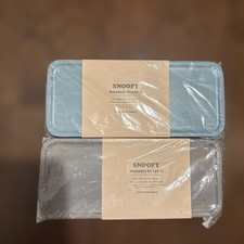 Snoopy Wooden Puzzle Set New Unopened Natural Wood