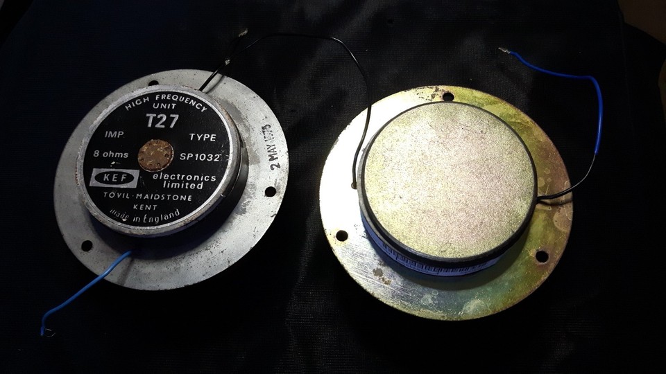 2 Diaframmi Tweeter A Cupola In Seta Per KEF T27 SP1032 – LS3, Tangente TM3 – 8ohm