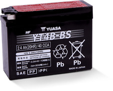 BATTERY YUASA .12 LITER  YT4B-BS