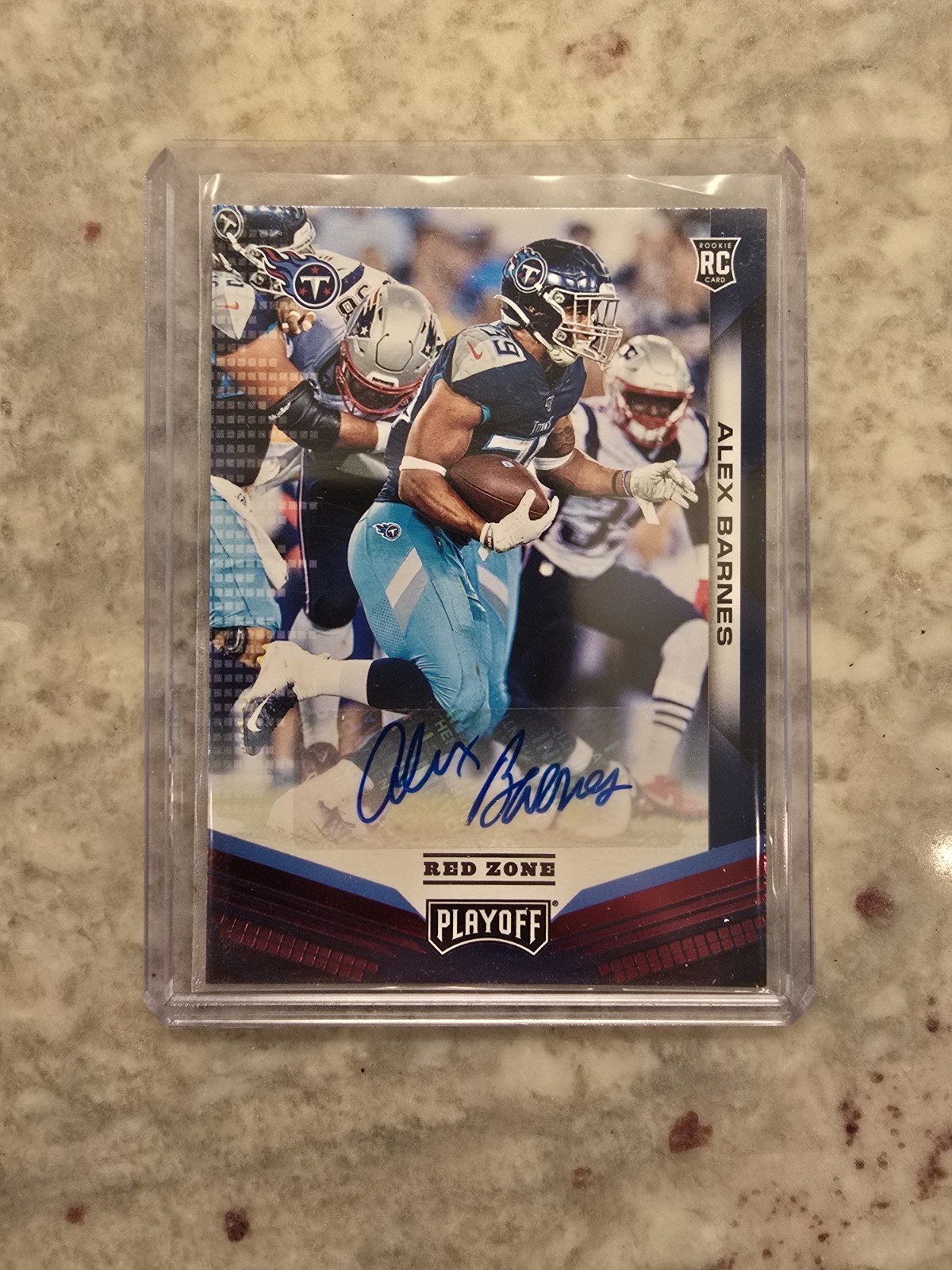 Alex Barnes Panini Playoff #278 Autograph-Red Zone