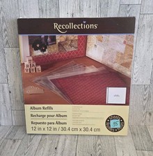 Recollections 12x12 Scrapbook Album Refill Pages 35 Sheets Acid  Lignin Free