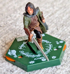 LotR Aragorn (PD1) (RARE) OOP Lord of the Rings Tradeable Miniatures Game