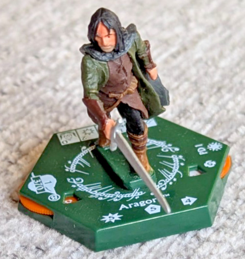 LotR Aragorn (PD1) (RARE) OOP Lord of the Rings Tradeable Miniatures Game