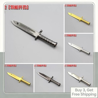 1/6 Metal M9  knife dagger model for 12'' Soldier Figure（About 6 cm）