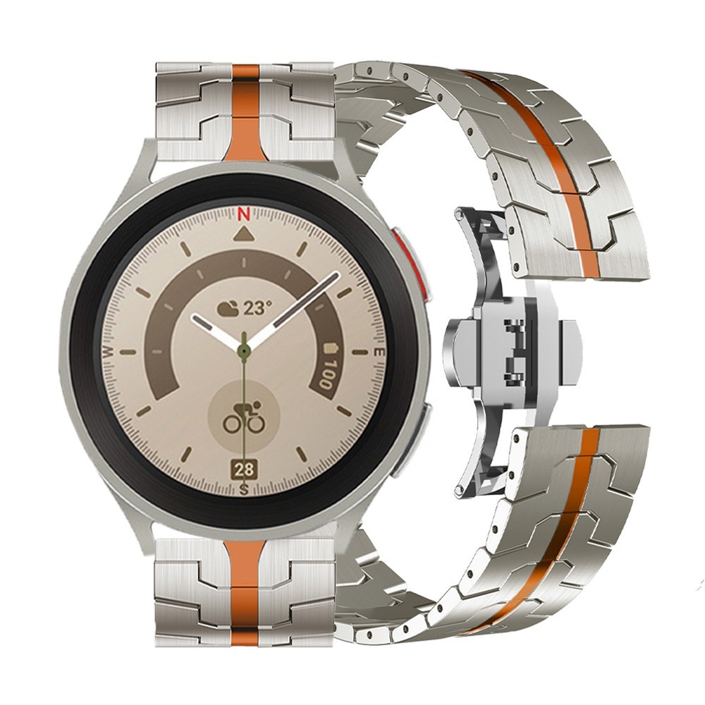 20mm Stainless Steel Butterfly Buckle Watch Bracelet with US Shipping