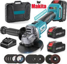 Cordless 4 1/2-Power Angle Grinder for Makita 21V Max Battery Brushless 9000 RPM