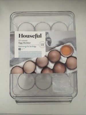Houseful 12-Egg Holder plastic container