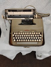 Vintage Smith-Corona Sterling Portable Typewriter with Case 1950-1960s Mid Cent thumbnail