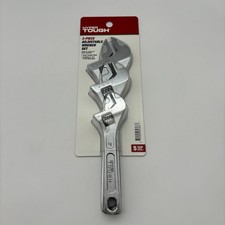 Hyper Tough 3-Piece Adjustable Wrench Set, wi...