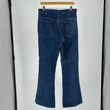Vintage 80s Levi's 646 Orange Tab Flared Denim Jeans Size 32X32