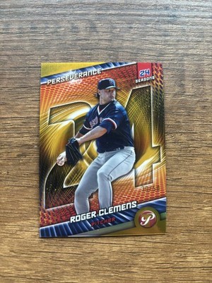 2025 Topps Pristine Roger Clemens #P-3 Perseverance Gold Refractor 30/50