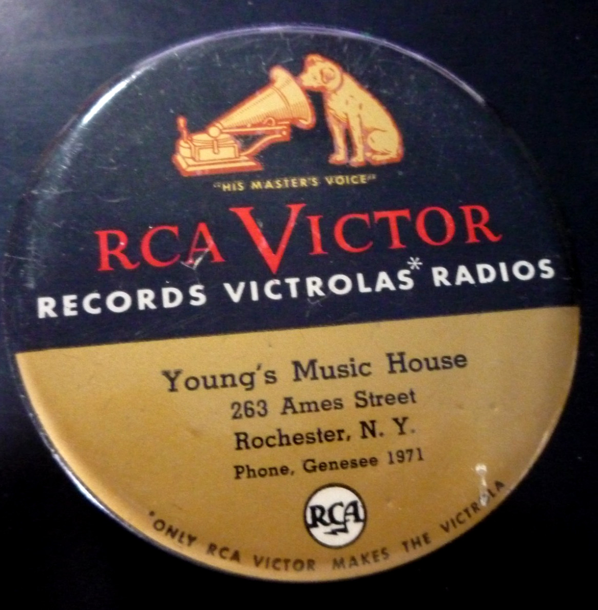 RCA Victor Records Rochester NY Phonograph Record Duster Cleaner  Nipper