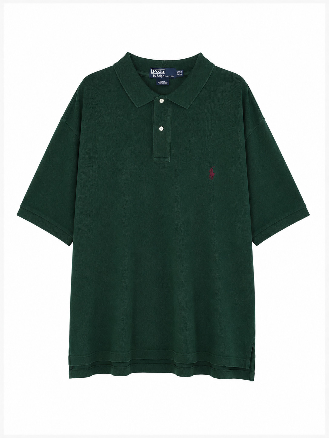 Polo Ralph Lauren Uomo 4XL Verde Cotone manica corta maglietta t-shirt Pre Owned