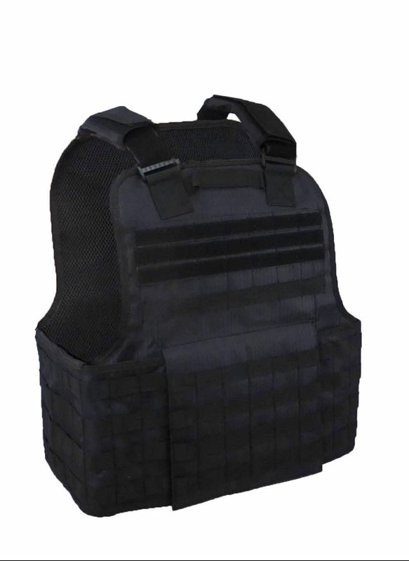 Tactical Scorpion Body Armor Muircat 11x14 Carrier + Level IIIA Plates | Black