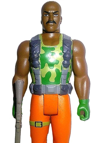 GI joe ROADBLOCK 1st release 2021 super7 Reaction Figures complete cartoon