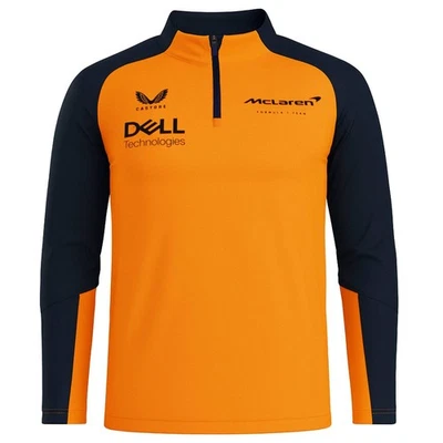 Castore McLaren F1 Team Mens Orange Midlayer Top TM0456_AUTUMNGLORYPHANTOM
