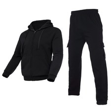 Men's Tracksuit 2 Piece Thick Warm Sweatsuit Set Sweatpants and Hoodie Fleece...