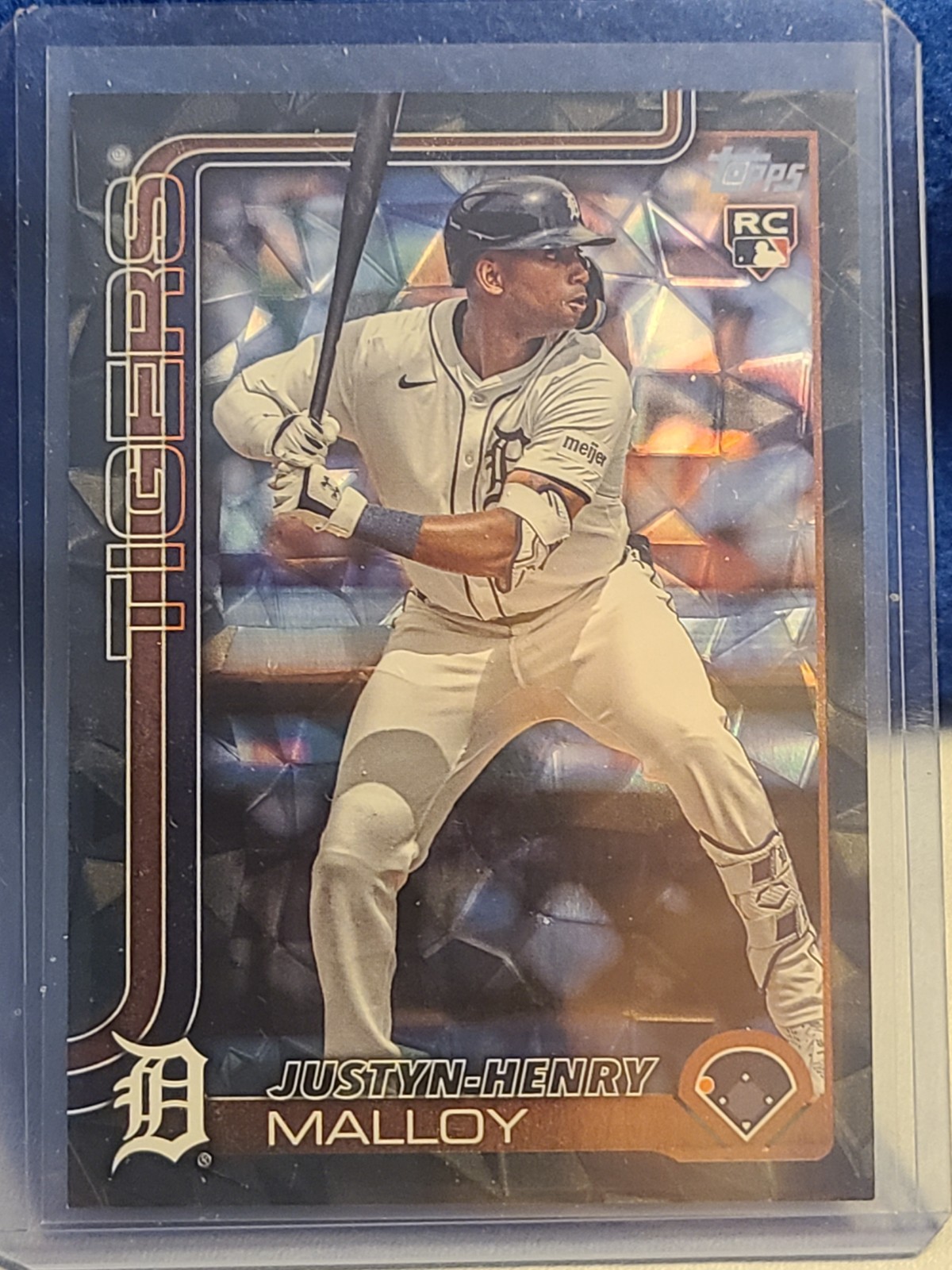 Justyn-Henry Malloy 2025 Topps Black Diamante Foil ROOKIE /10 #269 clean