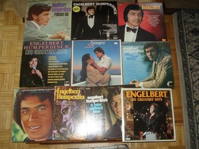 Engelbert Humperdinck Vinyl Record Lot Of 10 lps