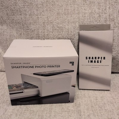 Sharper Image Smartphone Digital Photo Printer Color w/ Refill Cartridges Bundle