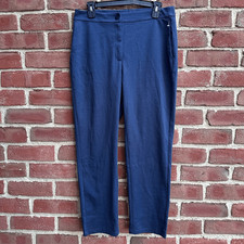 Eileen Fisher 198 Flex  Ponte Straight pants blue petite large NEW