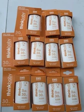 11X-Think Baby Zinc Oxide Sunscreen Stick SPF 30 0.64oz./18.4oz. New In Box