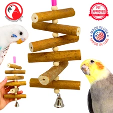 Bonka Bird Toys 3747 Sola Log with Skin Natural Chew Parrot Cage Toy Conure Pet