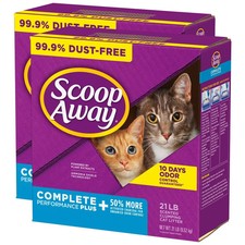 Scoop Away Complete Performance Plus Scented Cat Litter 42 lb Clumping 0.67 per pound