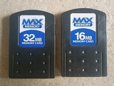 PS2 max memory card 32mb and 16mb