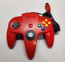 RARE RED Official Nintendo 64 Controller AUTHENTIC OEM N64 Remote Original