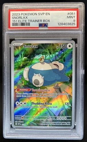 2023 Pokemon SV Black Star Promos Snorlax #051 PSA 9