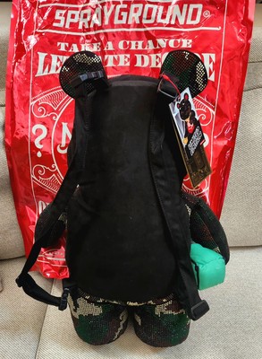 Sprayground Money Bear, Ultra Rare Mystery Bag, Camouflage 
