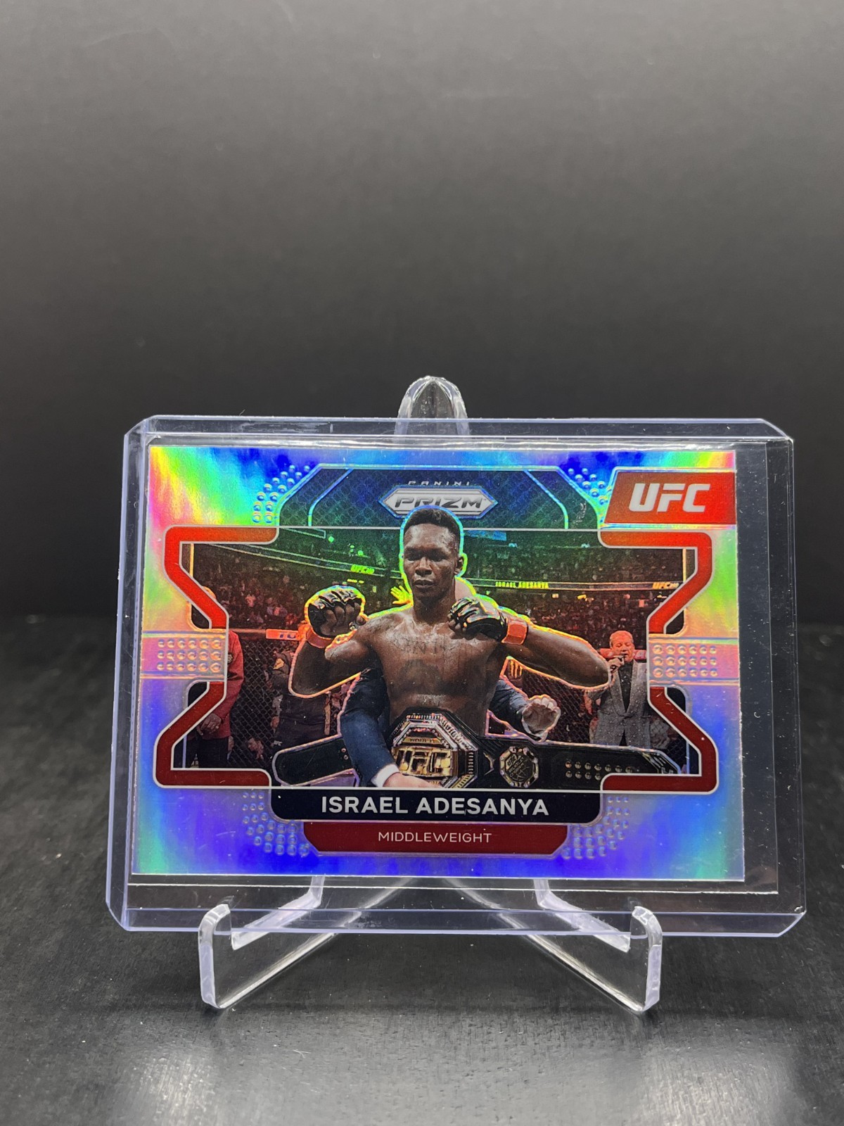 2022 Panini Prizm UFC Israel Adesanya Silver #23