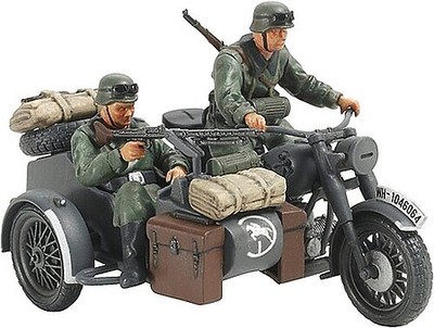Tamiya German Motorcycle and Sidecar WWII - Plastic Model