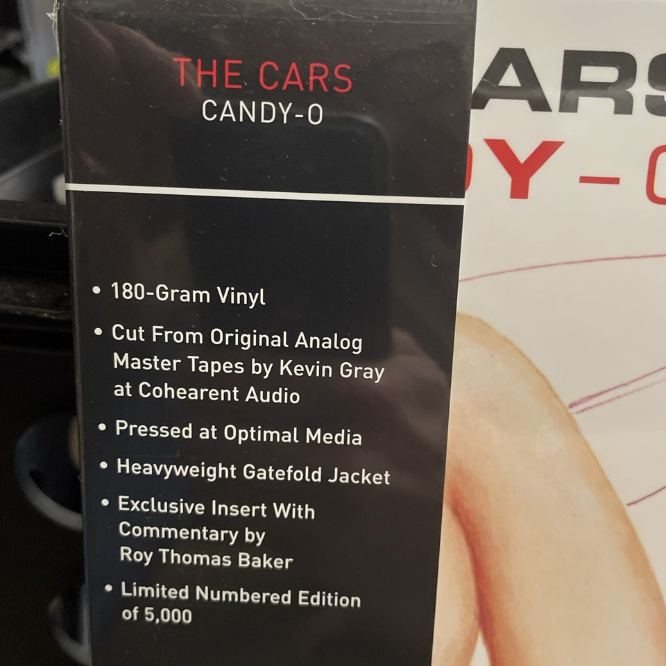 THE CARS CANDY-O RHINO HIGH FIDELITY Numbered LP Vinyl Ltd. 5000 NEW ...
