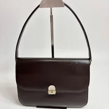 Christian Dior Leather One-Shoulder Bag Formal, Brown