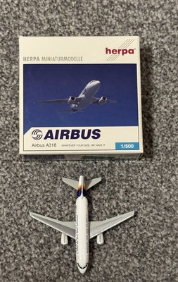 Herpa Wings 1:500 Airbus A318 - in Werksfarben - mit OVP - top Zustand - selten