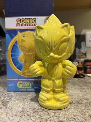 Geeki Tikis Super Sonic The Hedgehog Movie AMC Exclusive Tiki Mug NEW IN HAND