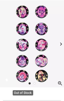 Hot Topic Hazbin Hotel Mystery Buttons FULL SET ALL 10 INCLUDING