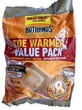 HotHands Adhesive Toe Warmers 7-Pair Value Pack 8hr Heat Odor Absorbing Exp 2023