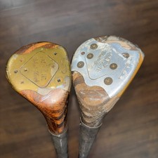 Vintage Matzie Velvet Touch 1 And 3 Woods Hickory Shafts Grips Fair RH