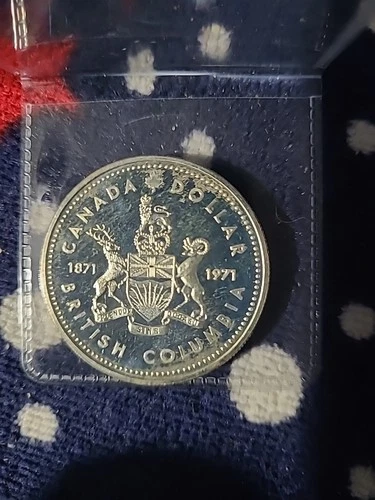 1971 canada silver dollar british columbia