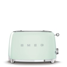 SMEG TSF01PGEU TOSTAPANE ELETTRICO LINEA ANNI '50 2 FETTE VERDE ACQUA