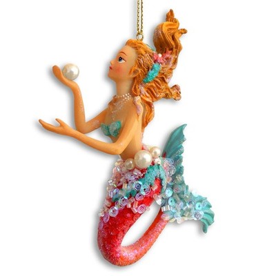 Rare December Diamonds  2015 MERMAID with Pearls Ornament 79-80332