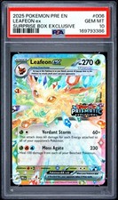 2025 Pok�mon PRE EN Leafeon ex Surprise Box Exclusive #006 PSA 10 GEM MT STOCK