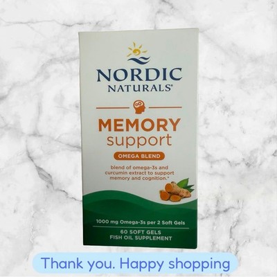 Nordic Naturals Omega Memory Curcumin - Supports Cognitive Clarity & Brain 60ctt