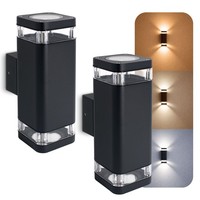 2X Wandleuchte Atuni Up & Down Mit Led GU10 5W Drei Lichtfarben Wandlampe Licht