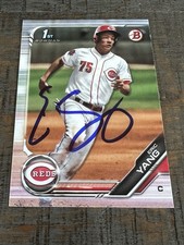 2019 Bowman 1st Eric Yang Autographed Signed Auto Cubs Auto Reds Auto