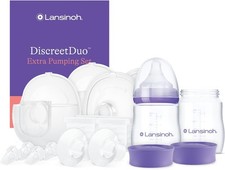 Lansinoh Discreet Duo Extra Pumping Set Breast Pump Pump Not Included  SEALED 