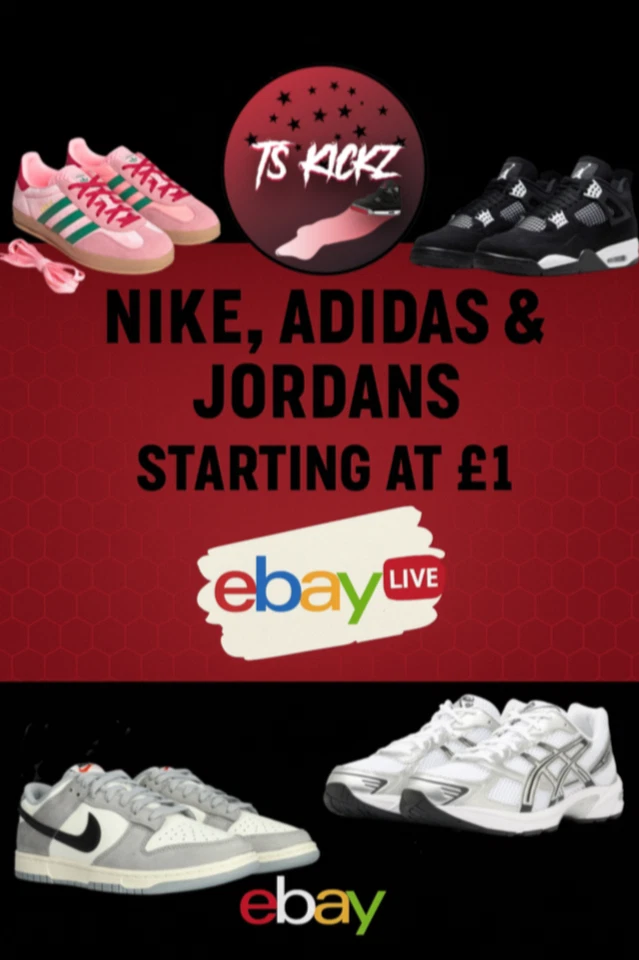£1 START AUCTIONS! - BRAND NEW NIKE & ADIDAS SNEAKERS!